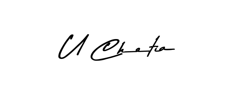 if you are searching for the best signature style for your name U Chetia. so please give up your signature search. here we have designed multiple signature styles  using Asem Kandis PERSONAL USE. U Chetia signature style 9 images and pictures png