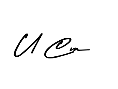 How to make U Cm signature? Asem Kandis PERSONAL USE is a professional autograph style. Create handwritten signature for U Cm name. U Cm signature style 9 images and pictures png