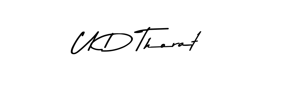 Use a signature maker to create a handwritten signature online. With this signature software, you can design (Asem Kandis PERSONAL USE) your own signature for name U D Thorat. U D Thorat signature style 9 images and pictures png
