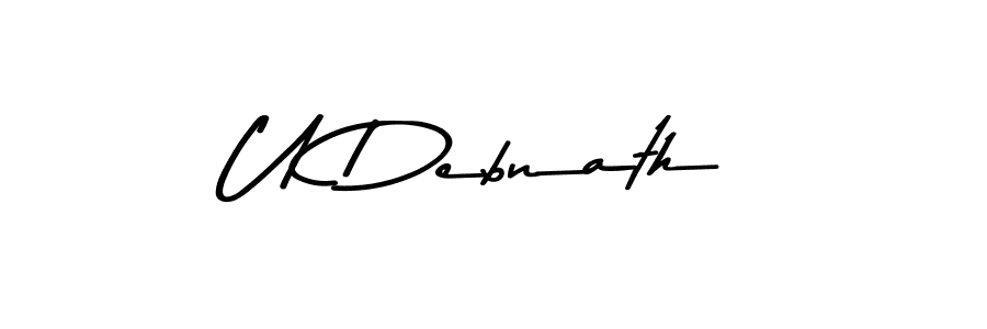 Make a beautiful signature design for name U Debnath. Use this online signature maker to create a handwritten signature for free. U Debnath signature style 9 images and pictures png