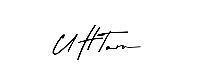 Use a signature maker to create a handwritten signature online. With this signature software, you can design (Asem Kandis PERSONAL USE) your own signature for name U H Toru. U H Toru signature style 9 images and pictures png