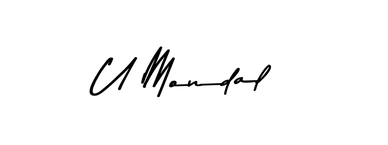 if you are searching for the best signature style for your name U Mondal. so please give up your signature search. here we have designed multiple signature styles  using Asem Kandis PERSONAL USE. U Mondal signature style 9 images and pictures png