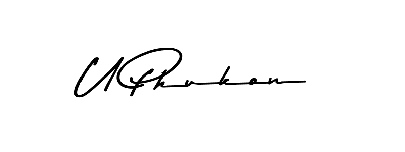 Also we have U Phukon name is the best signature style. Create professional handwritten signature collection using Asem Kandis PERSONAL USE autograph style. U Phukon signature style 9 images and pictures png