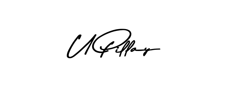 Design your own signature with our free online signature maker. With this signature software, you can create a handwritten (Asem Kandis PERSONAL USE) signature for name U Pillay. U Pillay signature style 9 images and pictures png