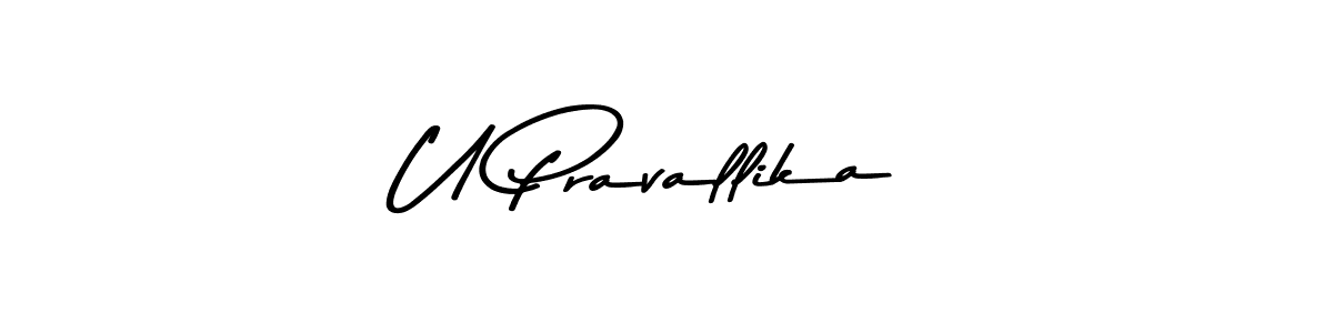 Also You can easily find your signature by using the search form. We will create U Pravallika name handwritten signature images for you free of cost using Asem Kandis PERSONAL USE sign style. U Pravallika signature style 9 images and pictures png