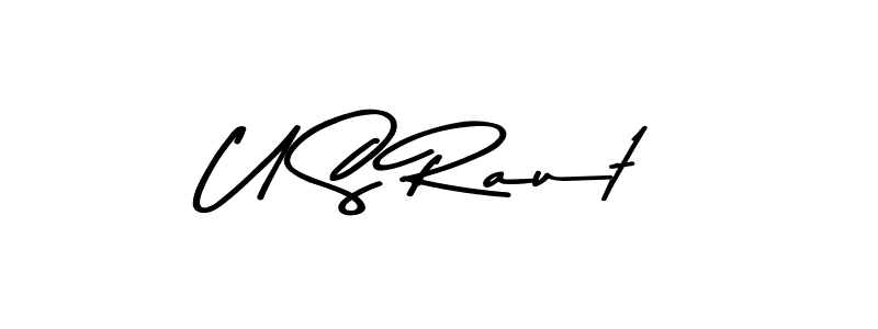 Similarly Asem Kandis PERSONAL USE is the best handwritten signature design. Signature creator online .You can use it as an online autograph creator for name U S Raut. U S Raut signature style 9 images and pictures png
