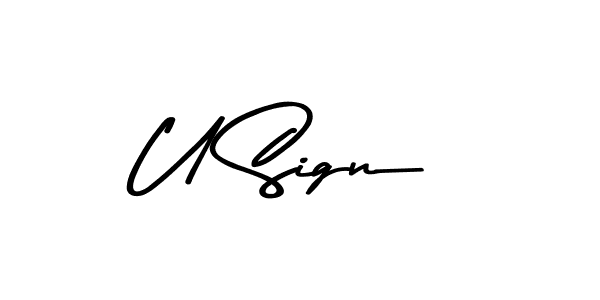 The best way (Asem Kandis PERSONAL USE) to make a short signature is to pick only two or three words in your name. The name U Sign include a total of six letters. For converting this name. U Sign signature style 9 images and pictures png