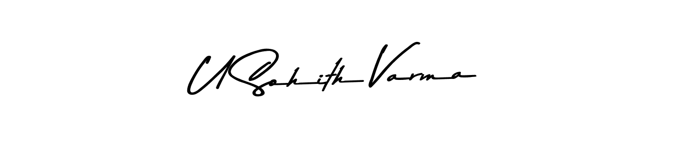 Design your own signature with our free online signature maker. With this signature software, you can create a handwritten (Asem Kandis PERSONAL USE) signature for name U Sohith Varma. U Sohith Varma signature style 9 images and pictures png