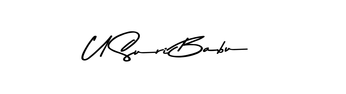 How to Draw U Suri Babu signature style? Asem Kandis PERSONAL USE is a latest design signature styles for name U Suri Babu. U Suri Babu signature style 9 images and pictures png