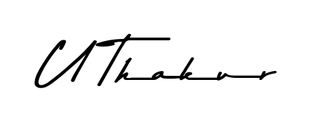Express your personality with a custom U Thakur signature crafted with Asem Kandis PERSONAL USE typography. Free transparent PNG download available. U Thakur signature style 9 images and pictures png