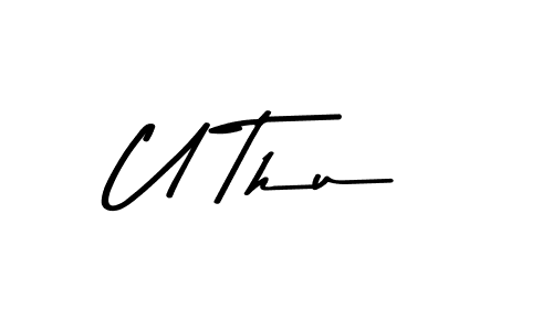 U Thu stylish signature style. Best Handwritten Sign (Asem Kandis PERSONAL USE) for my name. Handwritten Signature Collection Ideas for my name U Thu. U Thu signature style 9 images and pictures png