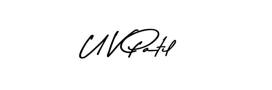 The best way (Asem Kandis PERSONAL USE) to make a short signature is to pick only two or three words in your name. The name U V Patil include a total of six letters. For converting this name. U V Patil signature style 9 images and pictures png