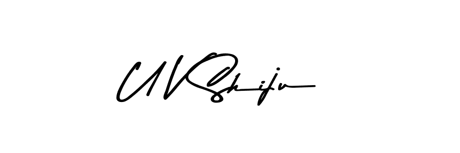 Here are the top 10 professional signature styles for the name U V Shiju. These are the best autograph styles you can use for your name. U V Shiju signature style 9 images and pictures png