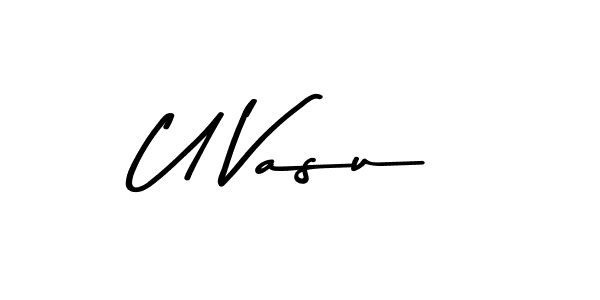 You should practise on your own different ways (Asem Kandis PERSONAL USE) to write your name (U Vasu) in signature. don't let someone else do it for you. U Vasu signature style 9 images and pictures png