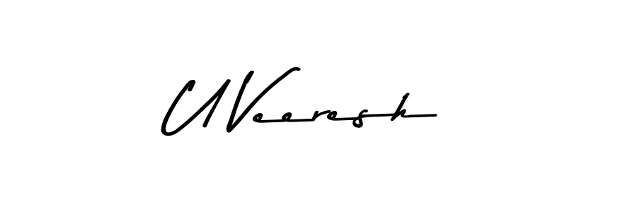 You can use this online signature creator to create a handwritten signature for the name U Veeresh. This is the best online autograph maker. U Veeresh signature style 9 images and pictures png