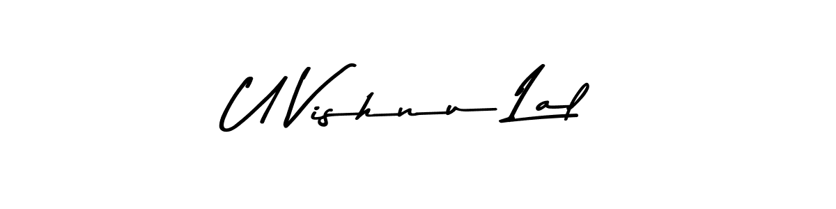 Also we have U Vishnu Lal name is the best signature style. Create professional handwritten signature collection using Asem Kandis PERSONAL USE autograph style. U Vishnu Lal signature style 9 images and pictures png