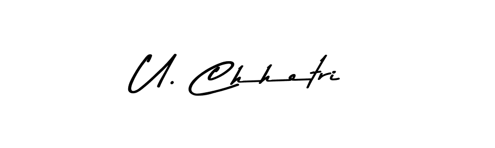 Similarly Asem Kandis PERSONAL USE is the best handwritten signature design. Signature creator online .You can use it as an online autograph creator for name U. Chhetri. U. Chhetri signature style 9 images and pictures png