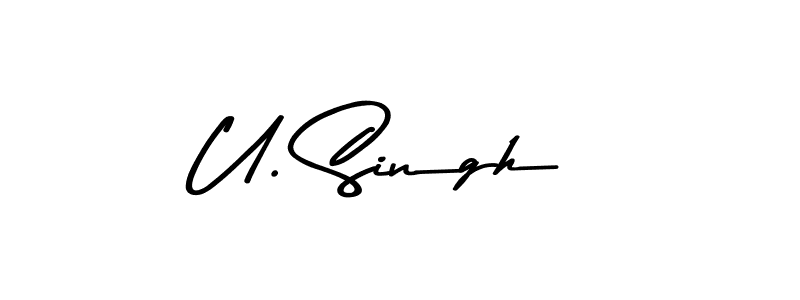 Also You can easily find your signature by using the search form. We will create U. Singh name handwritten signature images for you free of cost using Asem Kandis PERSONAL USE sign style. U. Singh signature style 9 images and pictures png