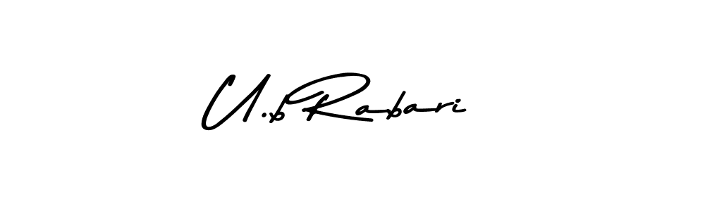 You should practise on your own different ways (Asem Kandis PERSONAL USE) to write your name (U.b Rabari) in signature. don't let someone else do it for you. U.b Rabari signature style 9 images and pictures png