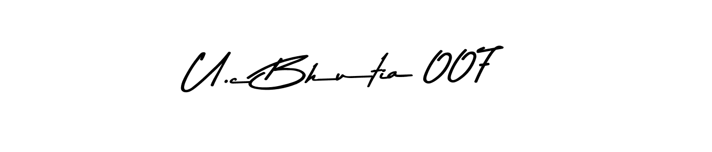 U.c Bhutia 007 stylish signature style. Best Handwritten Sign (Asem Kandis PERSONAL USE) for my name. Handwritten Signature Collection Ideas for my name U.c Bhutia 007. U.c Bhutia 007 signature style 9 images and pictures png