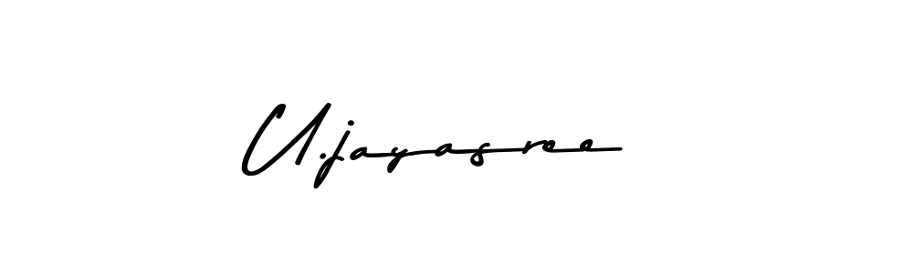 U.jayasree stylish signature style. Best Handwritten Sign (Asem Kandis PERSONAL USE) for my name. Handwritten Signature Collection Ideas for my name U.jayasree. U.jayasree signature style 9 images and pictures png