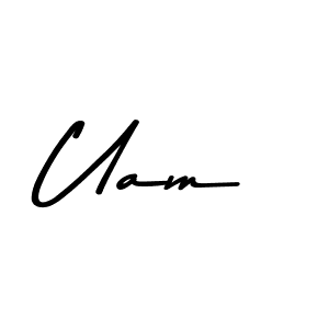 You should practise on your own different ways (Asem Kandis PERSONAL USE) to write your name (Uam) in signature. don't let someone else do it for you. Uam signature style 9 images and pictures png