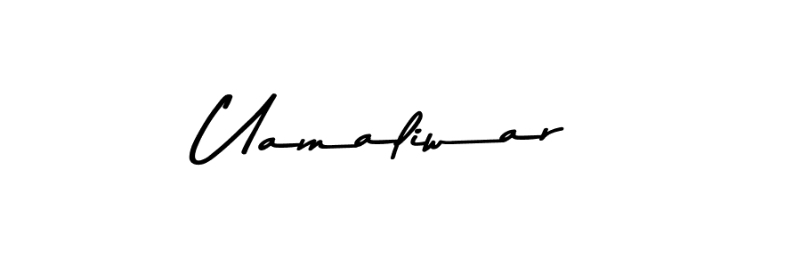 Use a signature maker to create a handwritten signature online. With this signature software, you can design (Asem Kandis PERSONAL USE) your own signature for name Uamaliwar. Uamaliwar signature style 9 images and pictures png