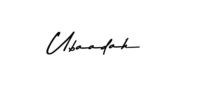 Design your own signature with our free online signature maker. With this signature software, you can create a handwritten (Asem Kandis PERSONAL USE) signature for name Ubaadah. Ubaadah signature style 9 images and pictures png