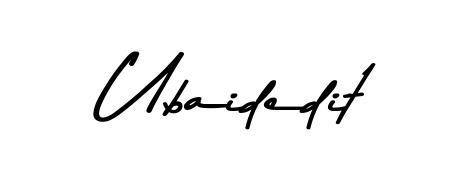If you are searching for the best signature style for your name Ubaidedit, here we have designed multiple signature styles using Asem Kandis PERSONAL USE. Ubaidedit signature style 9 images and pictures png