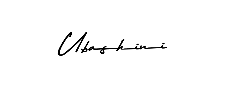 Use a signature maker to create a handwritten signature online. With this signature software, you can design (Asem Kandis PERSONAL USE) your own signature for name Ubashini. Ubashini signature style 9 images and pictures png