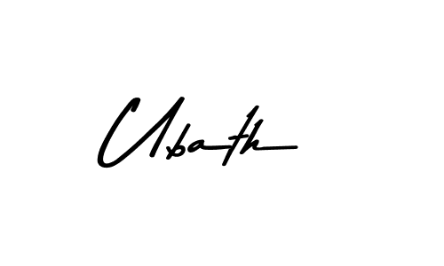 Also You can easily find your signature by using the search form. We will create Ubath name handwritten signature images for you free of cost using Asem Kandis PERSONAL USE sign style. Ubath signature style 9 images and pictures png