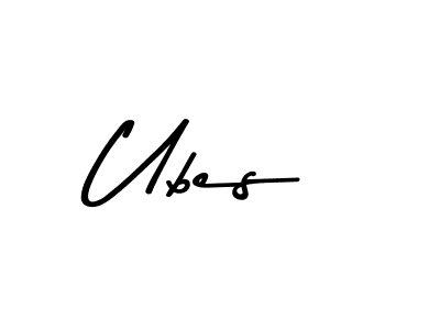 Use a signature maker to create a handwritten signature online. With this signature software, you can design (Asem Kandis PERSONAL USE) your own signature for name Ubes. Ubes signature style 9 images and pictures png