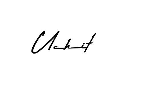 Similarly Asem Kandis PERSONAL USE is the best handwritten signature design. Signature creator online .You can use it as an online autograph creator for name Uchit. Uchit signature style 9 images and pictures png