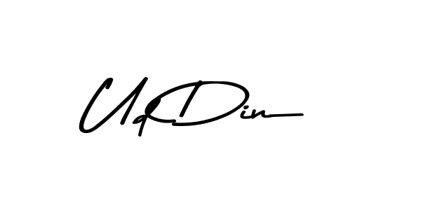 Also we have Ud Din name is the best signature style. Create professional handwritten signature collection using Asem Kandis PERSONAL USE autograph style. Ud Din signature style 9 images and pictures png