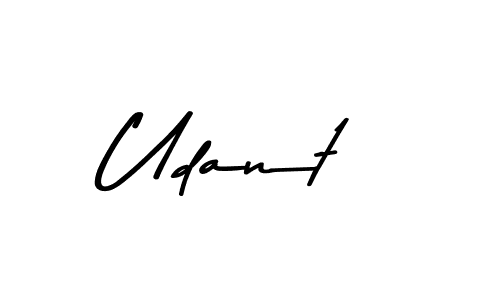 Make a beautiful signature design for name Udant. With this signature (Asem Kandis PERSONAL USE) style, you can create a handwritten signature for free. Udant signature style 9 images and pictures png