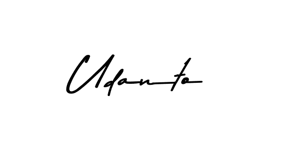 Use a signature maker to create a handwritten signature online. With this signature software, you can design (Asem Kandis PERSONAL USE) your own signature for name Udanto. Udanto signature style 9 images and pictures png