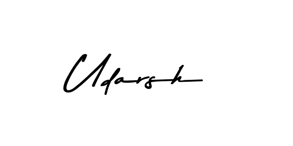 Udarsh stylish signature style. Best Handwritten Sign (Asem Kandis PERSONAL USE) for my name. Handwritten Signature Collection Ideas for my name Udarsh. Udarsh signature style 9 images and pictures png