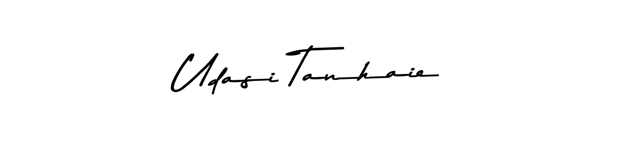 This is the best signature style for the Udasi Tanhaie name. Also you like these signature font (Asem Kandis PERSONAL USE). Mix name signature. Udasi Tanhaie signature style 9 images and pictures png