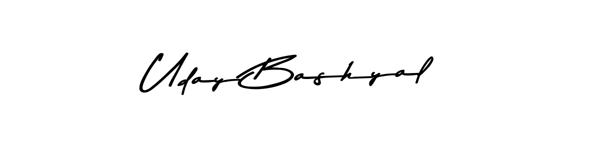 Design your own signature with our free online signature maker. With this signature software, you can create a handwritten (Asem Kandis PERSONAL USE) signature for name Uday Bashyal. Uday Bashyal signature style 9 images and pictures png