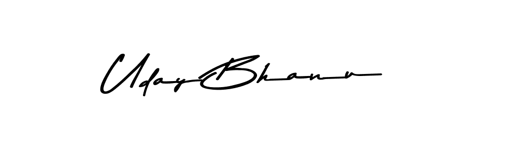 Make a beautiful signature design for name Uday Bhanu. With this signature (Asem Kandis PERSONAL USE) style, you can create a handwritten signature for free. Uday Bhanu signature style 9 images and pictures png