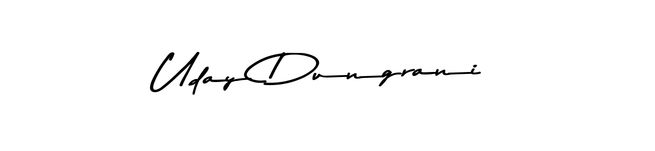 Also You can easily find your signature by using the search form. We will create Uday Dungrani name handwritten signature images for you free of cost using Asem Kandis PERSONAL USE sign style. Uday Dungrani signature style 9 images and pictures png
