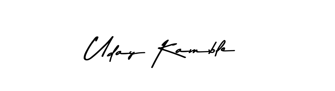 Asem Kandis PERSONAL USE is a professional signature style that is perfect for those who want to add a touch of class to their signature. It is also a great choice for those who want to make their signature more unique. Get Uday Kamble name to fancy signature for free. Uday Kamble signature style 9 images and pictures png