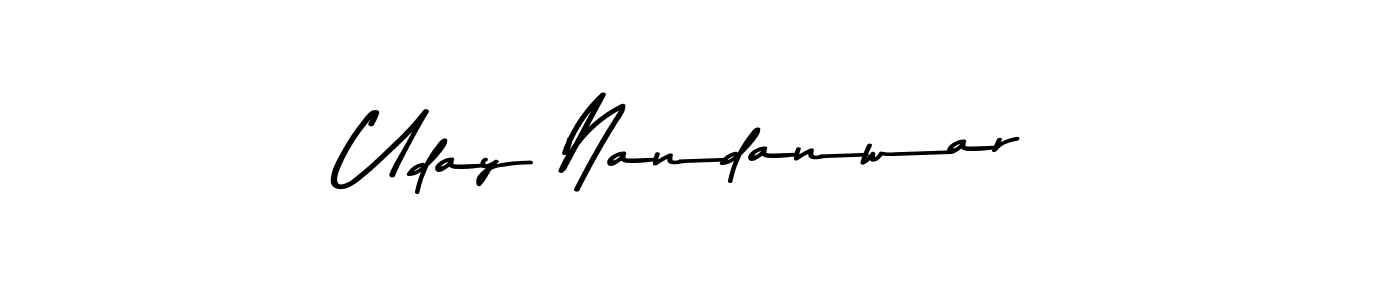 Similarly Asem Kandis PERSONAL USE is the best handwritten signature design. Signature creator online .You can use it as an online autograph creator for name Uday Nandanwar. Uday Nandanwar signature style 9 images and pictures png