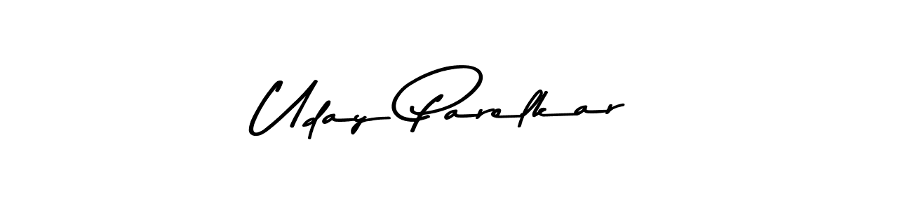 Create a beautiful signature design for name Uday Parelkar. With this signature (Asem Kandis PERSONAL USE) fonts, you can make a handwritten signature for free. Uday Parelkar signature style 9 images and pictures png