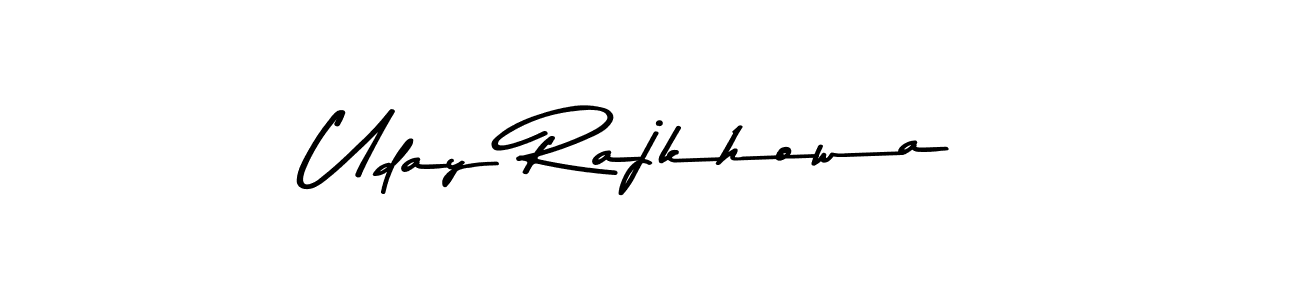 Use a signature maker to create a handwritten signature online. With this signature software, you can design (Asem Kandis PERSONAL USE) your own signature for name Uday Rajkhowa. Uday Rajkhowa signature style 9 images and pictures png