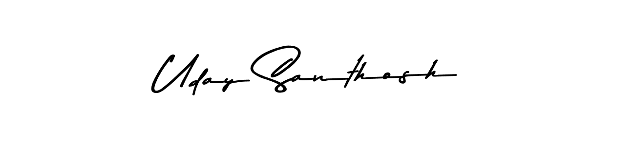 Also You can easily find your signature by using the search form. We will create Uday Santhosh name handwritten signature images for you free of cost using Asem Kandis PERSONAL USE sign style. Uday Santhosh signature style 9 images and pictures png