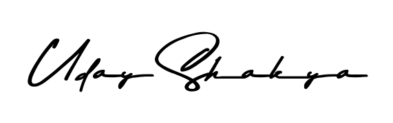 Download transparent PNG signature for name Uday Shakya styled with Asem Kandis PERSONAL USE font. Ready to paste directly into PDF and Word agreements. Uday Shakya signature style 9 images and pictures png