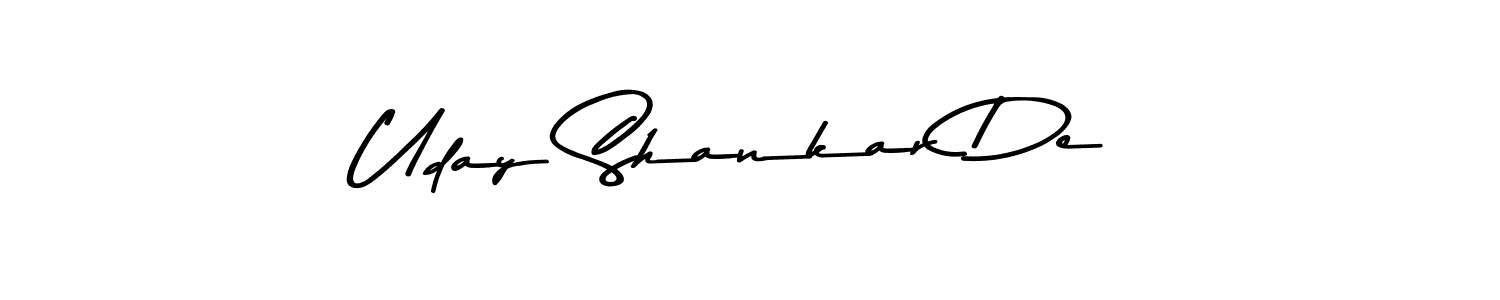 You should practise on your own different ways (Asem Kandis PERSONAL USE) to write your name (Uday Shankar De) in signature. don't let someone else do it for you. Uday Shankar De signature style 9 images and pictures png