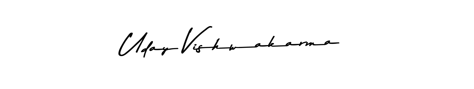 Make a beautiful signature design for name Uday Vishwakarma. With this signature (Asem Kandis PERSONAL USE) style, you can create a handwritten signature for free. Uday Vishwakarma signature style 9 images and pictures png