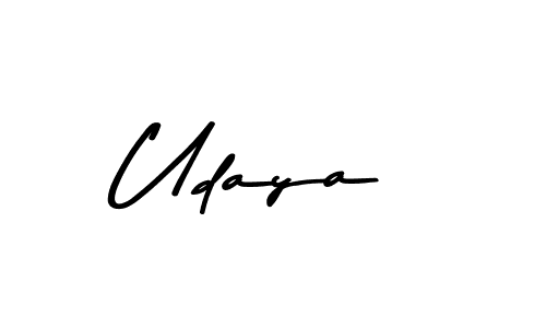 How to make Udaya name signature. Use Asem Kandis PERSONAL USE style for creating short signs online. This is the latest handwritten sign. Udaya signature style 9 images and pictures png